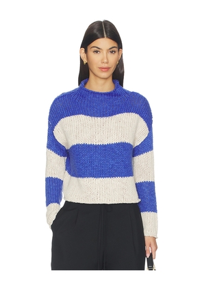 Free People Opal Rugby Stripe Sweater in Blue. Size XS. Also in S, M, L, XL.