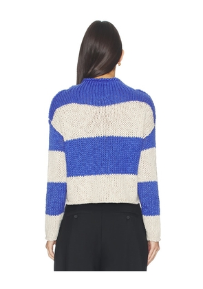 Free People Opal Rugby Stripe Sweater in Blue. Size XS. Also in S, M, L, XL.