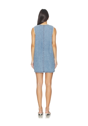 FRAME The Crochet Tide Dress in Blue. Size XS. Also in M, S.