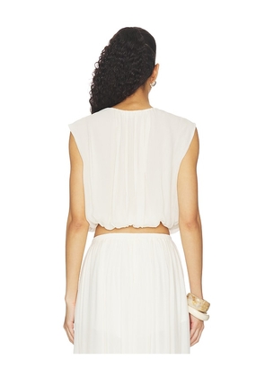 FRAME The Wave Top in Cream. Size XS. Also in S.