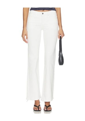 Good American Low Boot Jeans in White. Size 00. Also in 0, 2, 4, 6, 8, 10, 12, 14.
