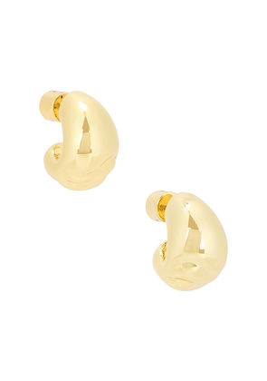 Jenny Bird Small Nelle Hoops in Metallic Gold.