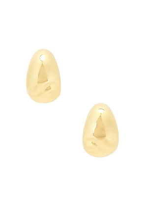 Jenny Bird Small Nelle Hoops in Metallic Gold.