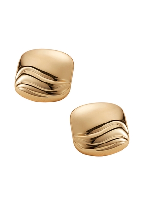 Jenny Bird Rue Earrings in Metallic Gold.