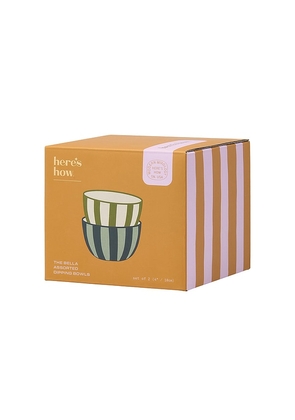 Here's How The Bella Dipping Bowls Set Of 2 in Green.