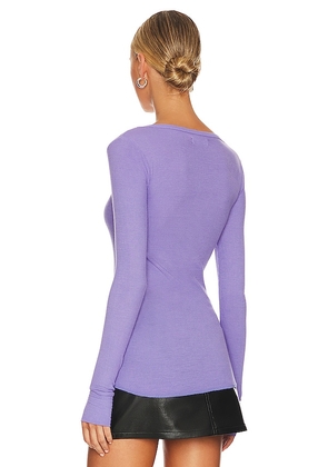 Michael Lauren Otis Long Sleeve Top in Lavender. Size XS. Also in M, L.
