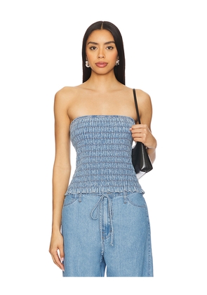 LNA Gigi Tube Top in Blue. Size S. Also in XS, M, L, XL.