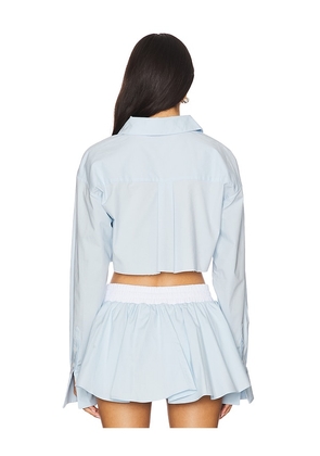 Lovers and Friends Palmer Cropped Top in Baby Blue. Size S. Also in M.
