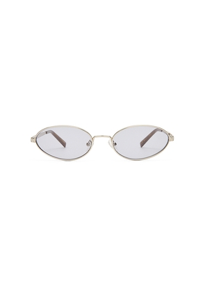 Luv Lou The Kendall Sunglasses in Metallic Silver.