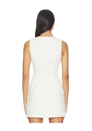 MORE TO COME Samira Top in Ivory. Size XL. Also in XS, XXS, S, M, L.