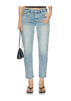 Moussy Vintage Hackney Tapered Jeans in Blue. Size 25. Also in 24, 26, 27, 28, 29, 30, 31.
