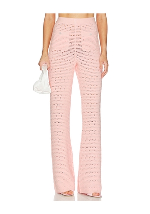 MAJORELLE Emiliana Knit Pant in Pink. Size XS. Also in S, M, L.