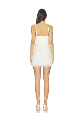 Lovers and Friends Lani Mini Dress in Ivory. Size XXS. Also in L, M, S, XL, XS.