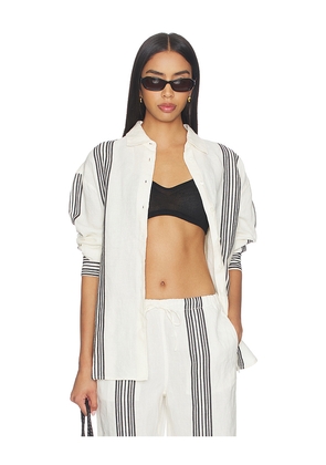 Madewell Easy Linen Shirt in White,Black. Size XS. Also in S, M, L, XXL.