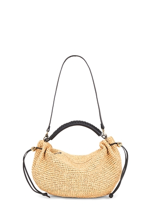 Madewell Seasonal Gathered Shoulder Bag in Tan.