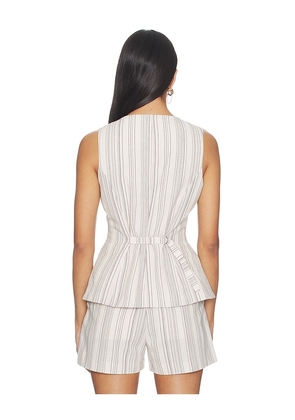Malbon Keily Vest Top in Cream. Size XS. Also in S, M, XL.