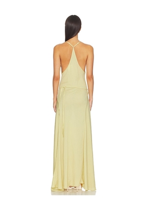 Mother of All Fran Belt Dress in Lemon. Size XS. Also in S, XL.