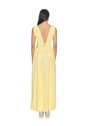 Mother of All Helena Maxi Dress in Lemon. Size XS. Also in L, M, S.