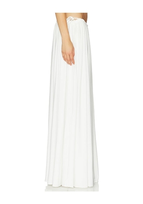 Mother of All Helena Maxi Skirt in White. Size XS. Also in M, S.