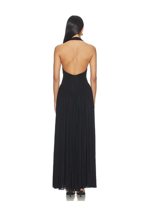 MISHA The Ophelia Jersey Dress in Black. Size XXS. Also in M, S, XS.