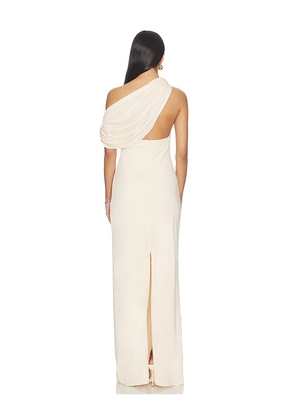 MISHA The Camden Dry Jersey Dress in Ivory. Size XXS. Also in M, S, XS.