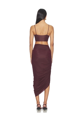 Maygel Coronel Medusa Set in Burgundy. Size S/M. Also in M/L, XL/XXL.