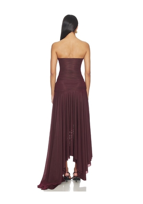 Maygel Coronel Andi Dress in Burgundy. Size S/M. Also in M/L.