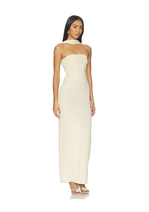Maygel Coronel Arena Dress in Cream. Size S/M. Also in M/L, XL/XXL, XXS/XS.