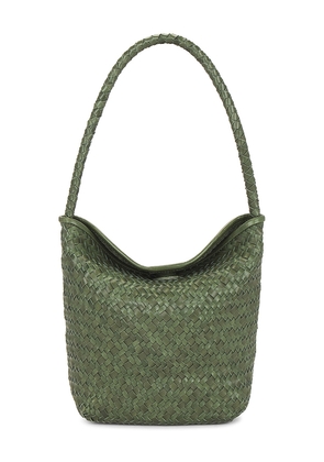 Madewell Handwoven Shoulder Bag in Green.