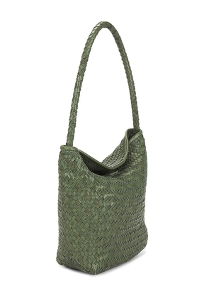 Madewell Handwoven Shoulder Bag in Green.