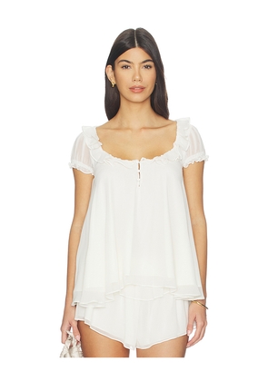 Lovers and Friends Janet Top in Ivory. Size XXS. Also in XS, S, M, L, XL.