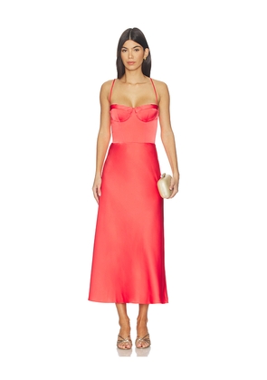 Katie May Flora Dress in Red. Size XXS. Also in XS, S, M, XL.