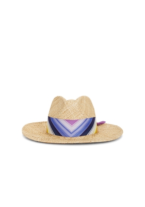 Missoni Straw Hat in Natural & Multi in Beige.