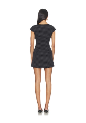 MORE TO COME Noa Mini Dress in Black,White. Size XXS. Also in L, M, S, XS.