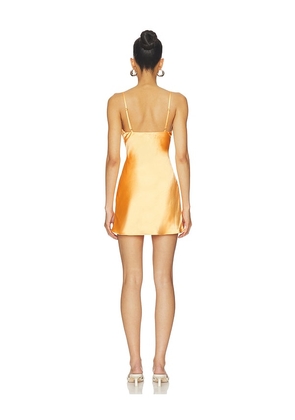 MORE TO COME Marlowe Mini Dress in Orange. Size XXS. Also in S, M, L, XL.