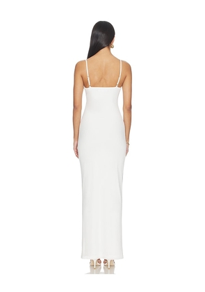 MORE TO COME Nadia Maxi Dress in White,Blue. Size XXS. Also in L, M, S, XS.