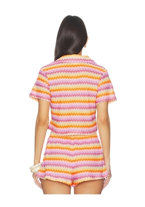 Lovers and Friends Nettie Top in Orange,Lavender. Size XXS. Also in XS, S, M, L, XL.