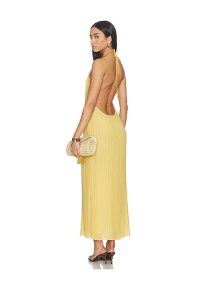 NBD Kusum Maxi Dress in Yellow. Size XXS. Also in L, M, S, XL, XS.