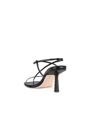 Studio Amelia Cross Front 70 Heel in Black. Size 36. Also in 38, 39, 40.