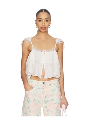 Steve Madden Leta Top in White. Size S. Also in XS, M, L, XL.
