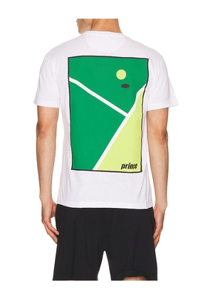 Prince Tennis Tee in White. Size M. Also in S, L, XL/1X.