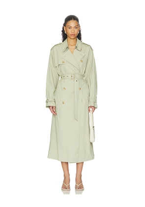 Ronny Kobo Cohen Raincoat in Sage. Size S. Also in XS.
