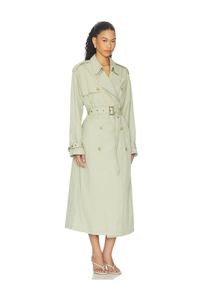 Ronny Kobo Cohen Raincoat in Sage. Size S. Also in L, M, XS.