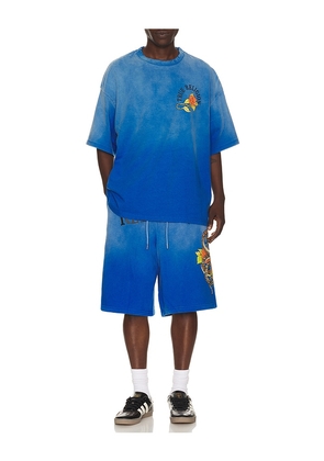 True Religion Floral Snake Oversized Tee in Royal. Size S. Also in M, L.
