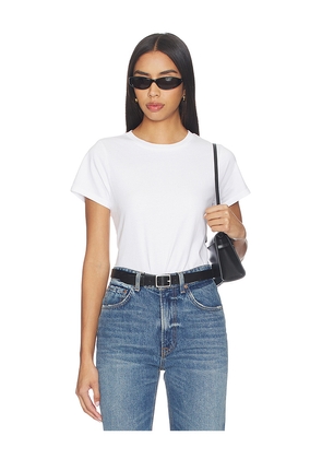 RENGGLI Crop Tee in White. Size XS. Also in S, M, L, XL.
