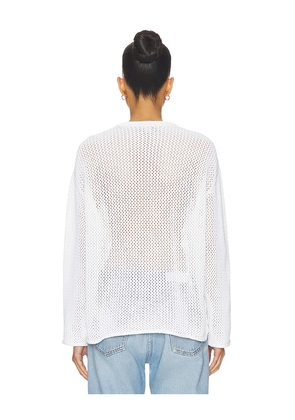 Polo Ralph Lauren Cotton Blend Crew Neck Pullover Sweater in White. Size XS. Also in L, XL.