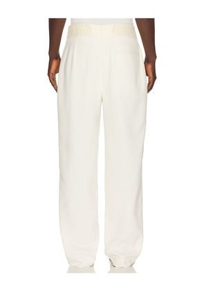 Sanea Chawi Tailored Trousers in Ivory. Size S. Also in M, L, XL/1X.