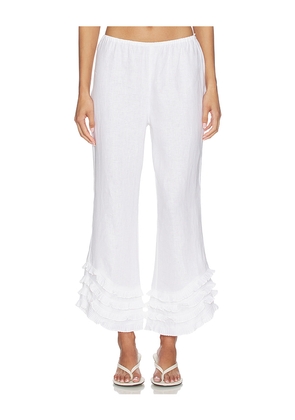 Posse Florence Pant in White. Size XXS. Also in XS, S, M, L, XL.