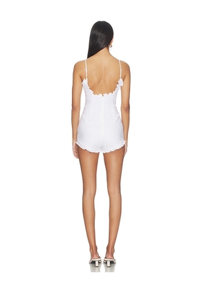 Posse Florence Romper in White. Size XS. Also in S, M.