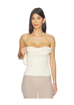 superdown Hestia Strapless Top in Ivory. Size XXS. Also in XS, S, M, L, XL.